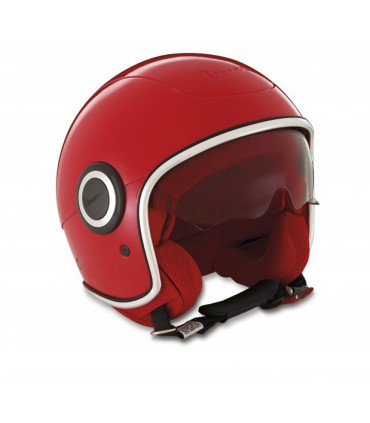 Casco Vespa VJI color rojo