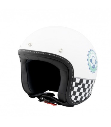 Casco Vespa World Days color blanco y negro