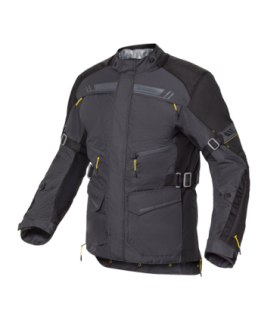 Chaqueta de moto Levior Kaizen WP negra y gris