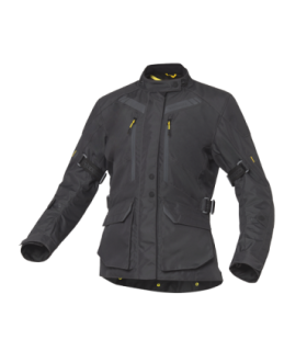 Chaqueta de moto Levior Gaman  WP negra y gris Mujer