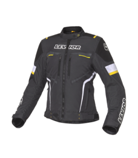 Chaqueta de moto Levior Nakama  WP negra y gris Mujer