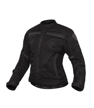 Chaqueta de moto Levior Imbat  WP negra Mujer