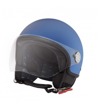 Casco Vespa Visor 3.0 color  azul.